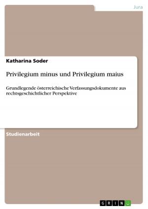 Cover of the book Privilegium minus und Privilegium maius by Michaela Lehr