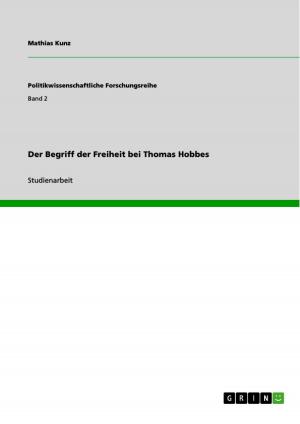 Book cover of Der Begriff der Freiheit bei Thomas Hobbes