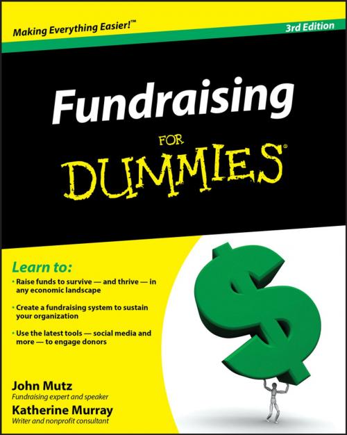 Cover of the book Fundraising For Dummies by John Mutz, Katherine Murray, Wiley