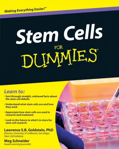 Cover of the book Stem Cells For Dummies by Lawrence S.B. Goldstein, Meg Schneider, Wiley