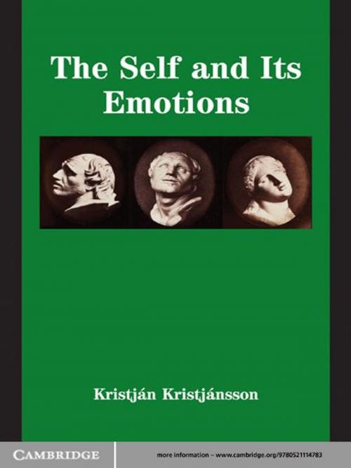 Cover of the book The Self and its Emotions by Kristján Kristjánsson, Cambridge University Press