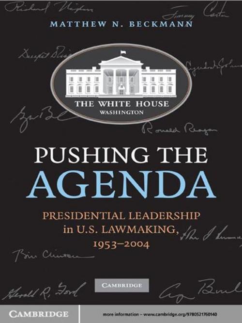 Cover of the book Pushing the Agenda by Matthew N. Beckmann, Cambridge University Press