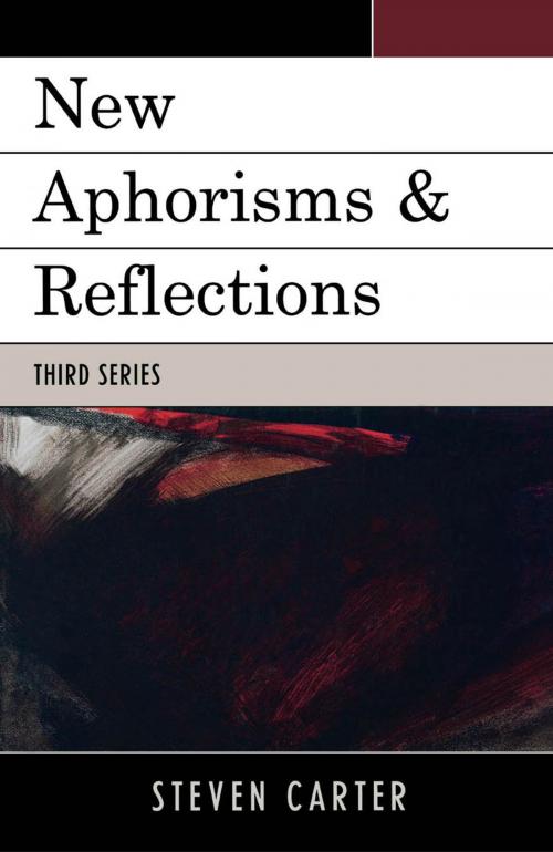 Cover of the book New Aphorisms & Reflections by Steven Carter, Hamilton Books