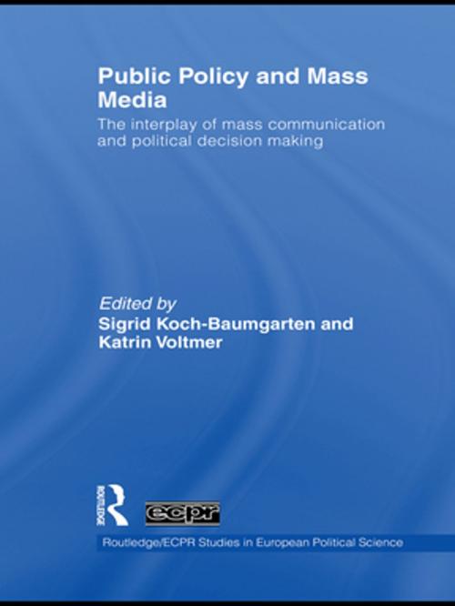 Cover of the book Public Policy and the Mass Media by , Taylor and Francis