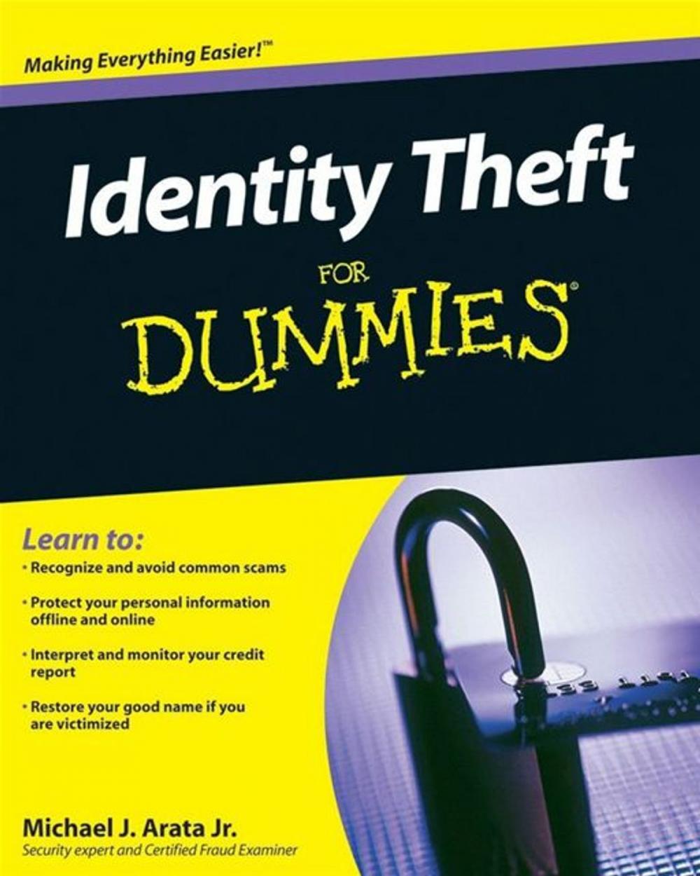 Big bigCover of Identity Theft For Dummies