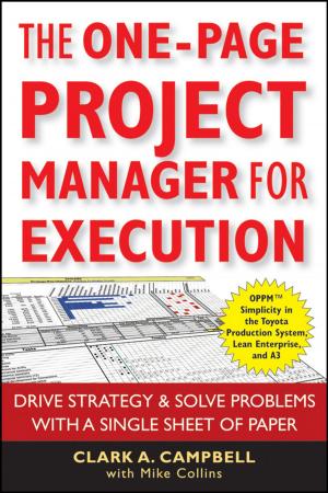 Cover of the book The One-Page Project Manager for Execution by 