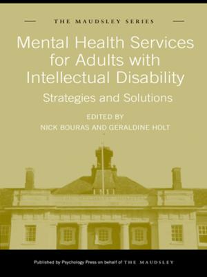 Cover of the book Mental Health Services for Adults with Intellectual Disability by Ali Madanipour