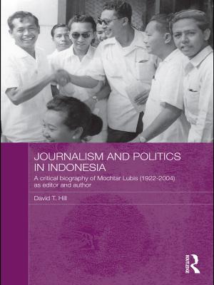 Cover of the book Journalism and Politics in Indonesia by Campion, George G & Elliot Smith, Grafton