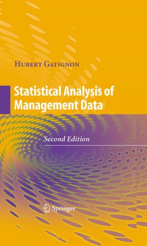 Cover of the book Statistical Analysis of Management Data by Alexander Mielke, Tomáš Roubíček