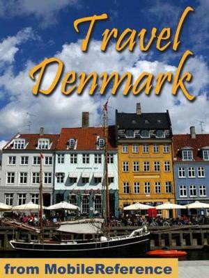 Book cover of Travel Denmark: Guide, Maps, And Phrasebook. Includes: Copenhagen, Odense, Aarhus, Aalborg And More (Mobi Travel)