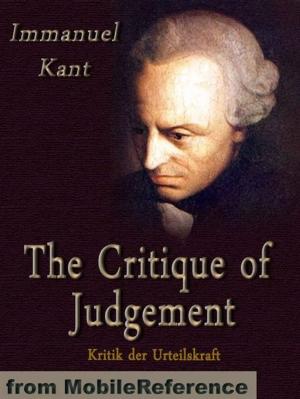 Cover of the book The Critique Of Judgement (Mobi Classics) by MOSES MENDELSOHN
