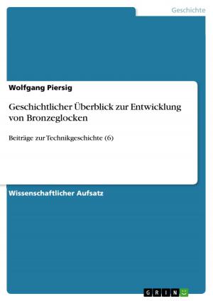Cover of the book Geschichtlicher Überblick zur Entwicklung von Bronzeglocken by Andreas Jordan