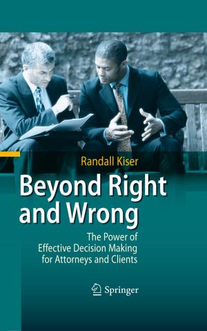 Cover of the book Beyond Right and Wrong by Erhard Mergenthaler