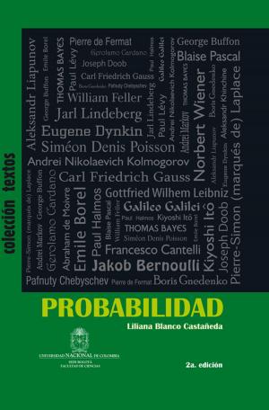 Cover of the book Probabilidad by Luis Carlos Martinez Ruiz, Diana Cristina Ramirez Martínez, Oscar Fernando Castellanos Domínguez, Wilson Enrique Colmenares Moreno