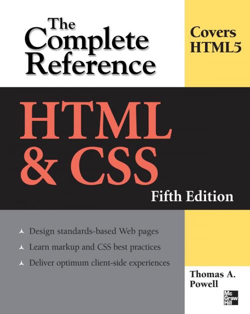 Cover of the book HTML & CSS: The Complete Reference, Fifth Edition by Thomas Powell, McGraw-Hill Companies,Inc.