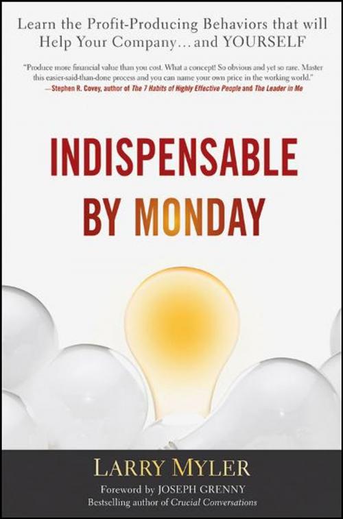 Cover of the book Indispensable By Monday by Larry Myler, Wiley