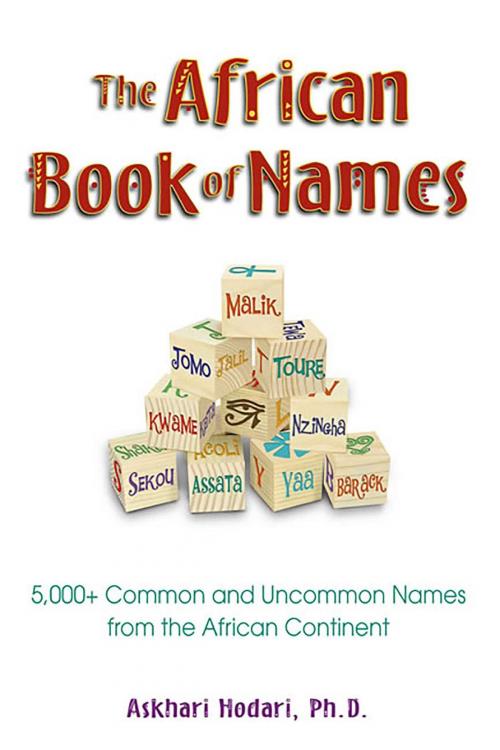 Cover of the book The African Book of Names by Dr. Askhari Johnson Hodari, PhD, Health Communications Inc