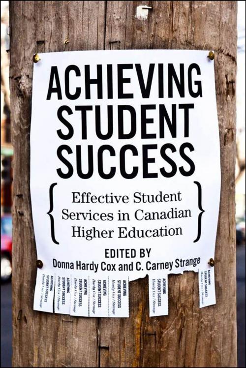 Cover of the book Achieving Student Success by Donna Hardy Cox, C. Carney Strange, MQUP