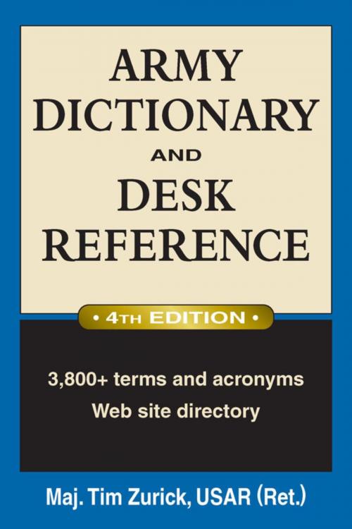 Cover of the book Army Dictionary and Desk Reference by Tim Zurick USAR, Stackpole Books