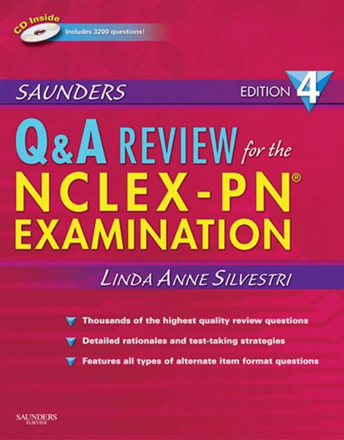 Cover of the book Saunders Q & A Review for the NCLEX-PN® Examination E-Book by Linda Anne Silvestri, PhD, RN, Elsevier Health Sciences