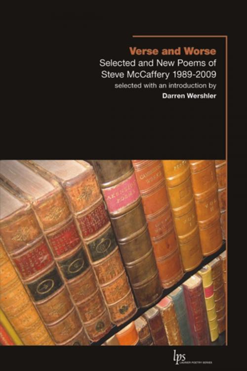 Cover of the book Verse and Worse by Steve McCaffery, Wilfrid Laurier University Press