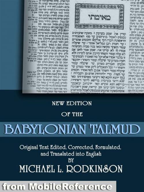 Cover of the book The Babylonian Talmud: All 20 Volumes (Mobi Classics) by Michael L. Rodkinson (Translator), MobileReference