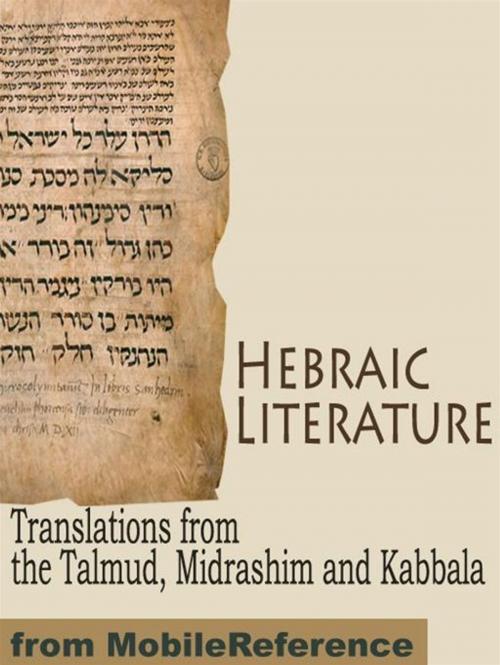 Cover of the book Hebraic Literature: Translations From The Talmud, Midrashim And Kabbala (Mobi Classics) by Various, MobileReference