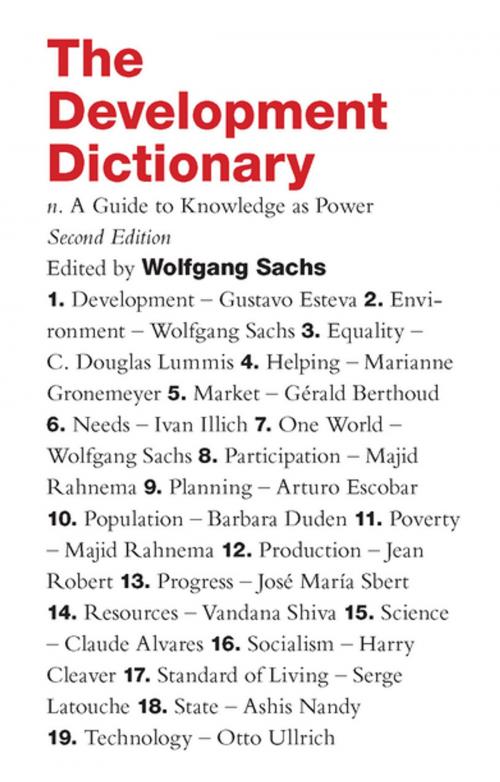 Cover of the book The Development Dictionary by , Zed Books