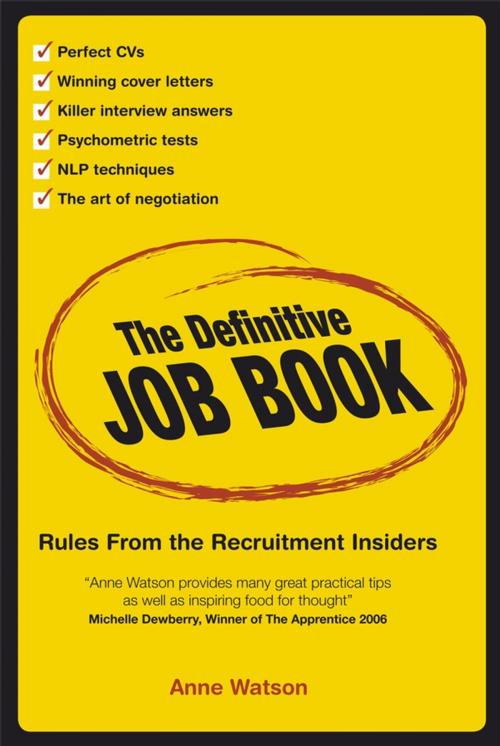 Cover of the book The Definitive Job Book by Anne Watson, Wiley