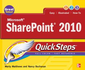 Cover of the book Microsoft SharePoint 2010 QuickSteps by Robin Izsak