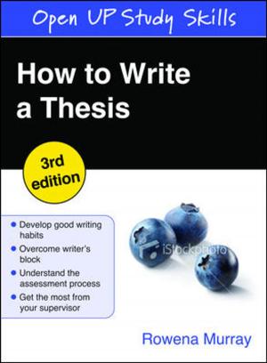 Cover of the book HOW TO WRITE A THESIS by Barbara Pachter