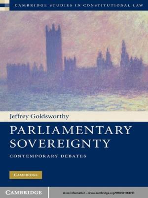 Cover of the book Parliamentary Sovereignty by Goura Kudesia, Tim Wreghitt