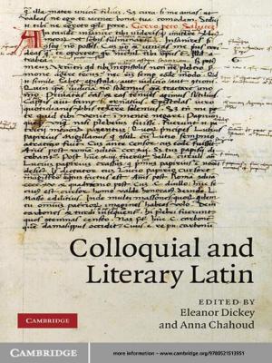 Cover of the book Colloquial and Literary Latin by 
