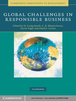 Cover of the book Global Challenges in Responsible Business by David Metzer