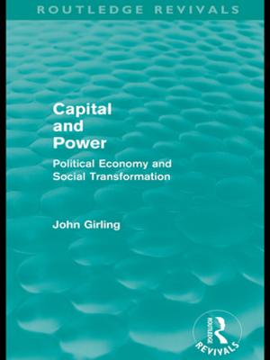 Cover of the book Capital and Power (Routledge Revivals) by 