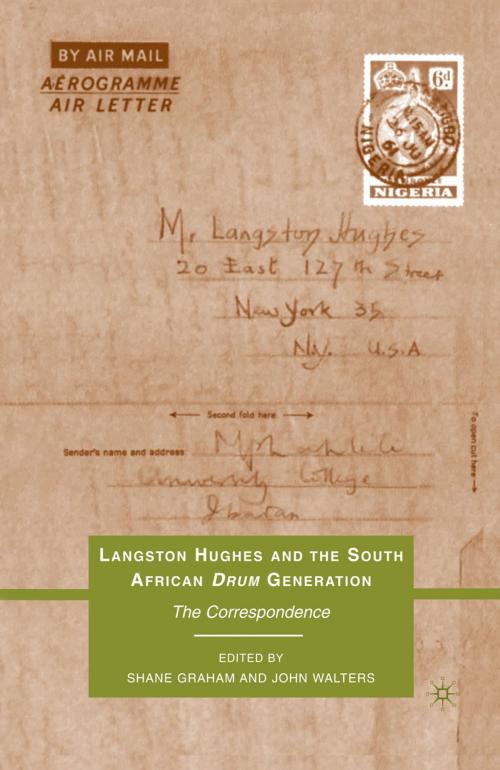 Cover of the book Langston Hughes and the South African Drum Generation by , Palgrave Macmillan US