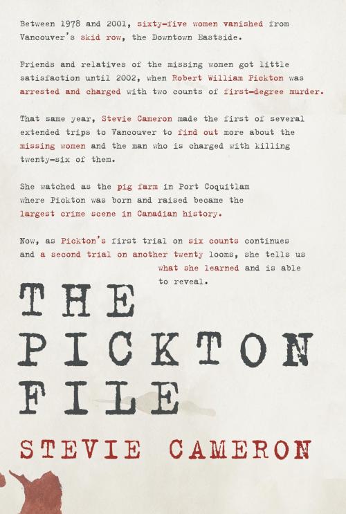 Cover of the book The Pickton File by Stevie Cameron, Knopf Canada