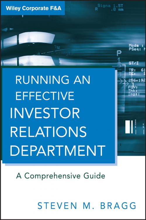 Cover of the book Running an Effective Investor Relations Department by Steven M. Bragg, Wiley