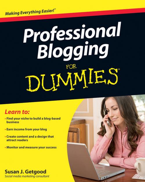 Cover of the book Professional Blogging For Dummies by Susan J. Getgood, Wiley