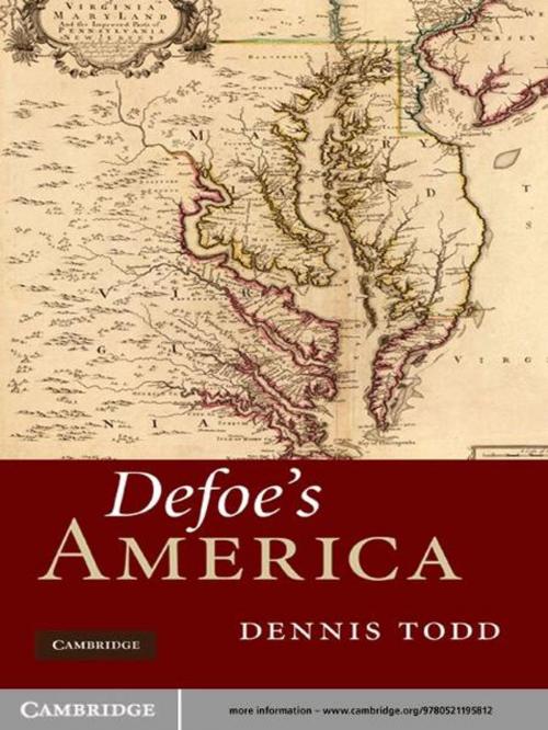 Cover of the book Defoe's America by Dennis Todd, Cambridge University Press