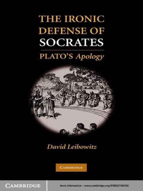 Cover of the book The Ironic Defense of Socrates by David M. Leibowitz, Cambridge University Press