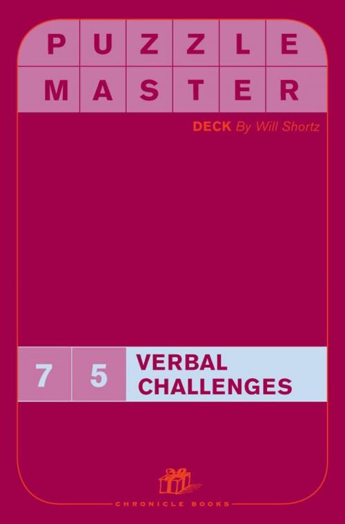 Cover of the book Puzzlemaster Deck: 75 Verbal Challenges by Will Shortz, Chronicle Books LLC