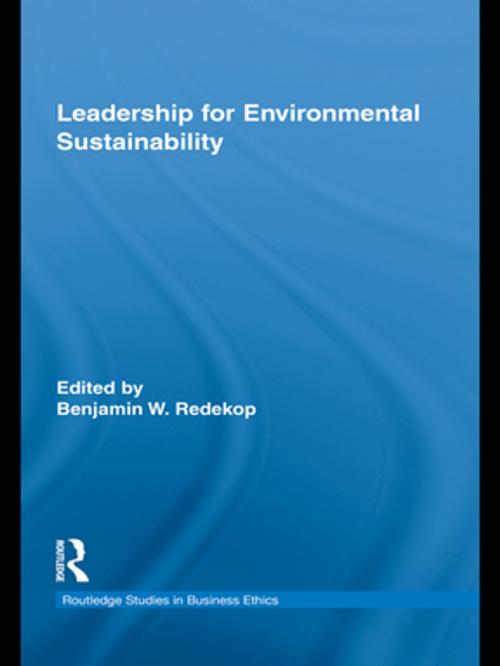 Cover of the book Leadership for Environmental Sustainability by , Taylor and Francis