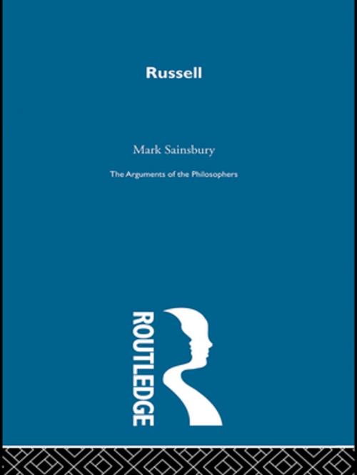 Cover of the book Russell-Arg Philosophers by R.M. Sainsbury, Taylor and Francis