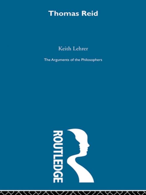 Cover of the book Reid-Arg Philosophers by Keith Lehrer, Taylor and Francis