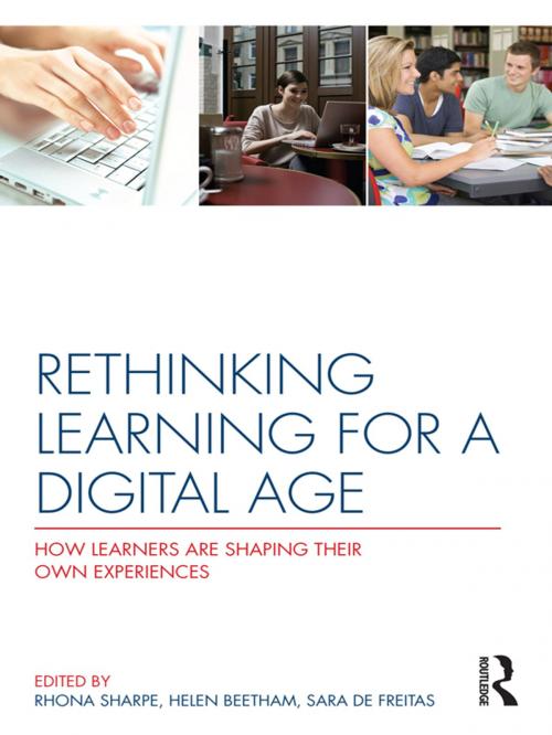 Cover of the book Rethinking Learning for a Digital Age by Rhona Sharpe, Helen Beetham, Sara de Freitas, Taylor and Francis