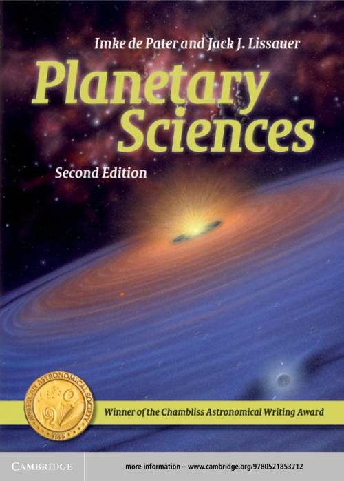 Cover of the book Planetary Sciences by Imke de Pater, Jack J. Lissauer, Cambridge University Press