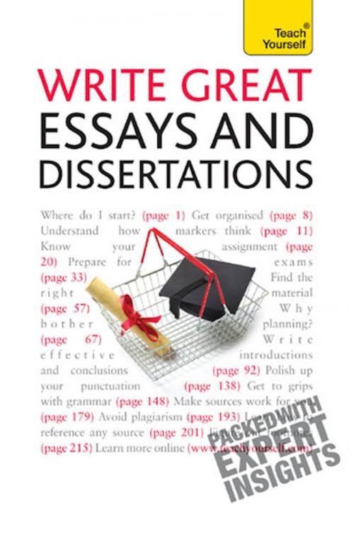 Cover of the book Write Great Essays and Dissertations: Teach Yourself Ebook Epub by Hazel Hutchison, John Murray Press