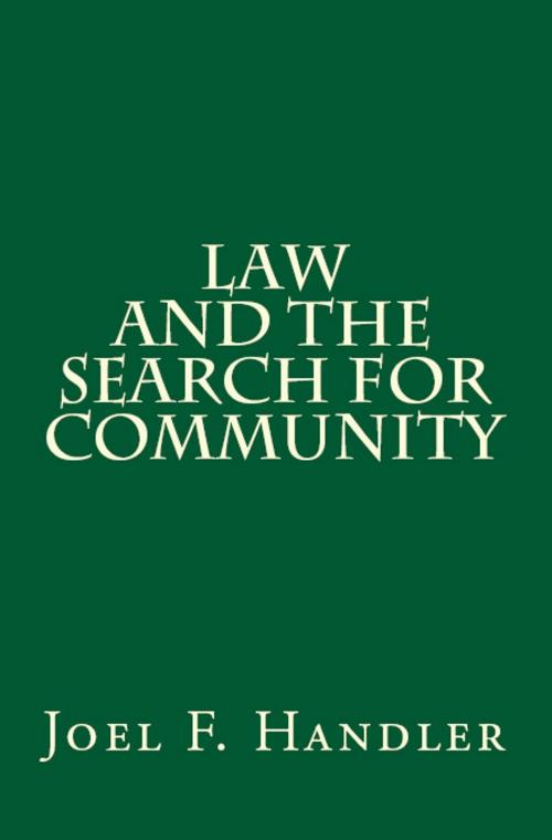 Cover of the book Law and the Search for Community by Joel F. Handler, Quid Pro, LLC