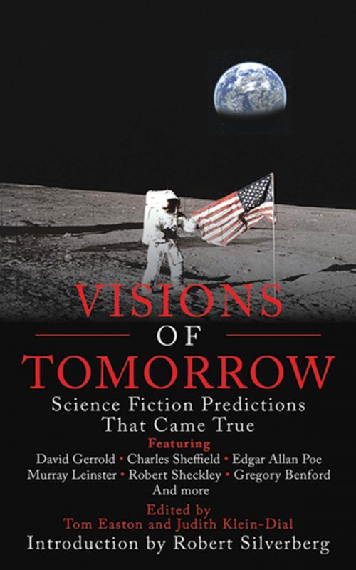 Cover of the book Visions of Tomorrow by David Gerrold, Charles Sheffield, Edgar Allan Poe, Murray Leinstar, Robert Sheckley, Gregory Benford, Skyhorse Publishing